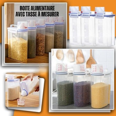 BOITE ALIMENTAIRE avec tasse à mesurer - Mäta™ - Gigipopote