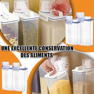 BOITE ALIMENTAIRE avec tasse à mesurer - Mäta™ - Gigipopote